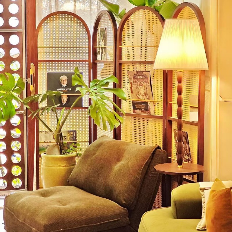 Mobile rattan folding screen l - Room Divider Bamboo 评论和价格