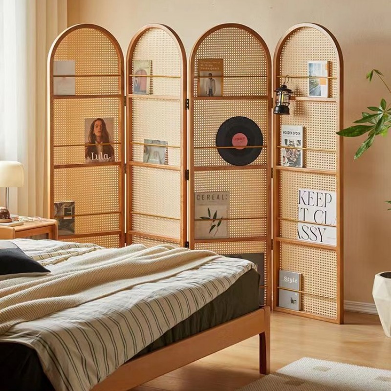 Mobile rattan folding screen l - Room Divider Bamboo 评论和价格
