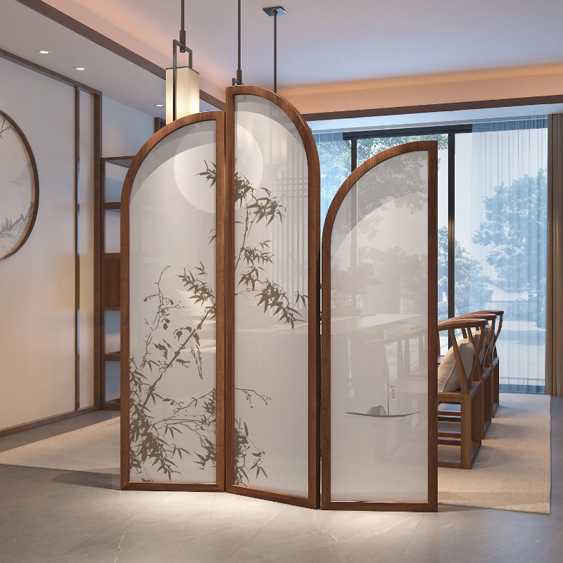 New Chinese solid wood screen  - Room Divider Bamboo 评论和价格