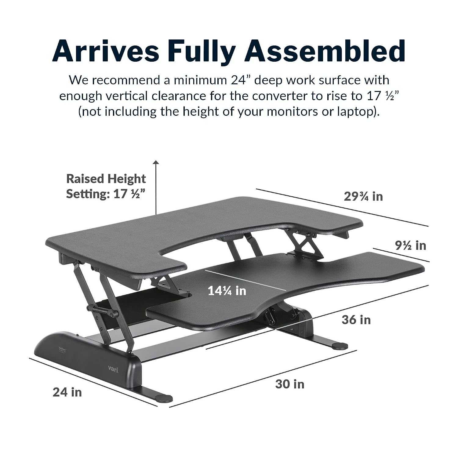 Desk Pro Plus 36 - Adjustable  - Office Furniture Plus 评论和价格