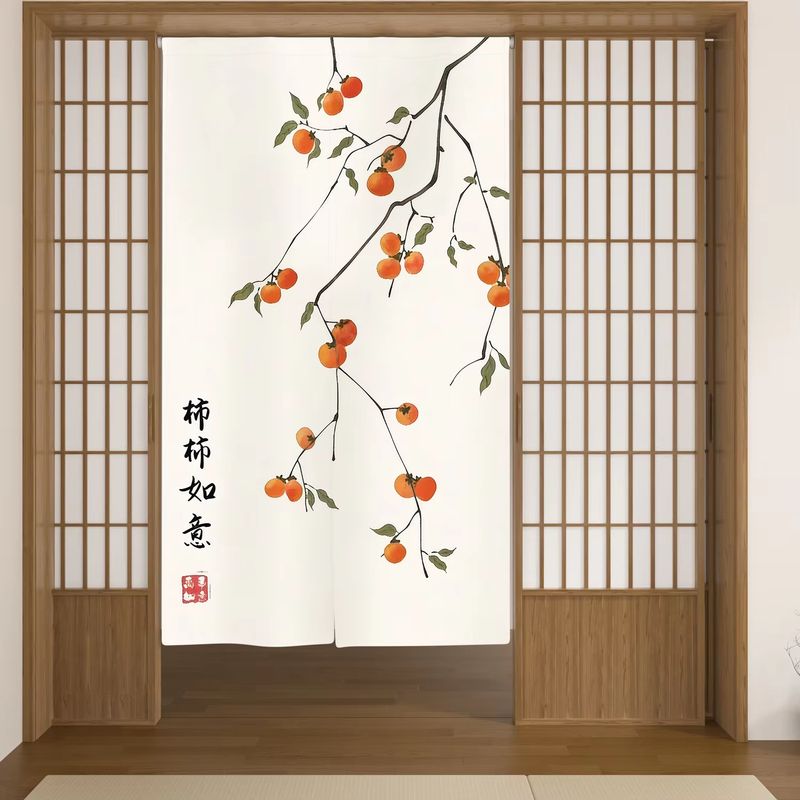 VIKAMA Chinese Ink Noren Door  - Room Divider Bamboo 评论和价格