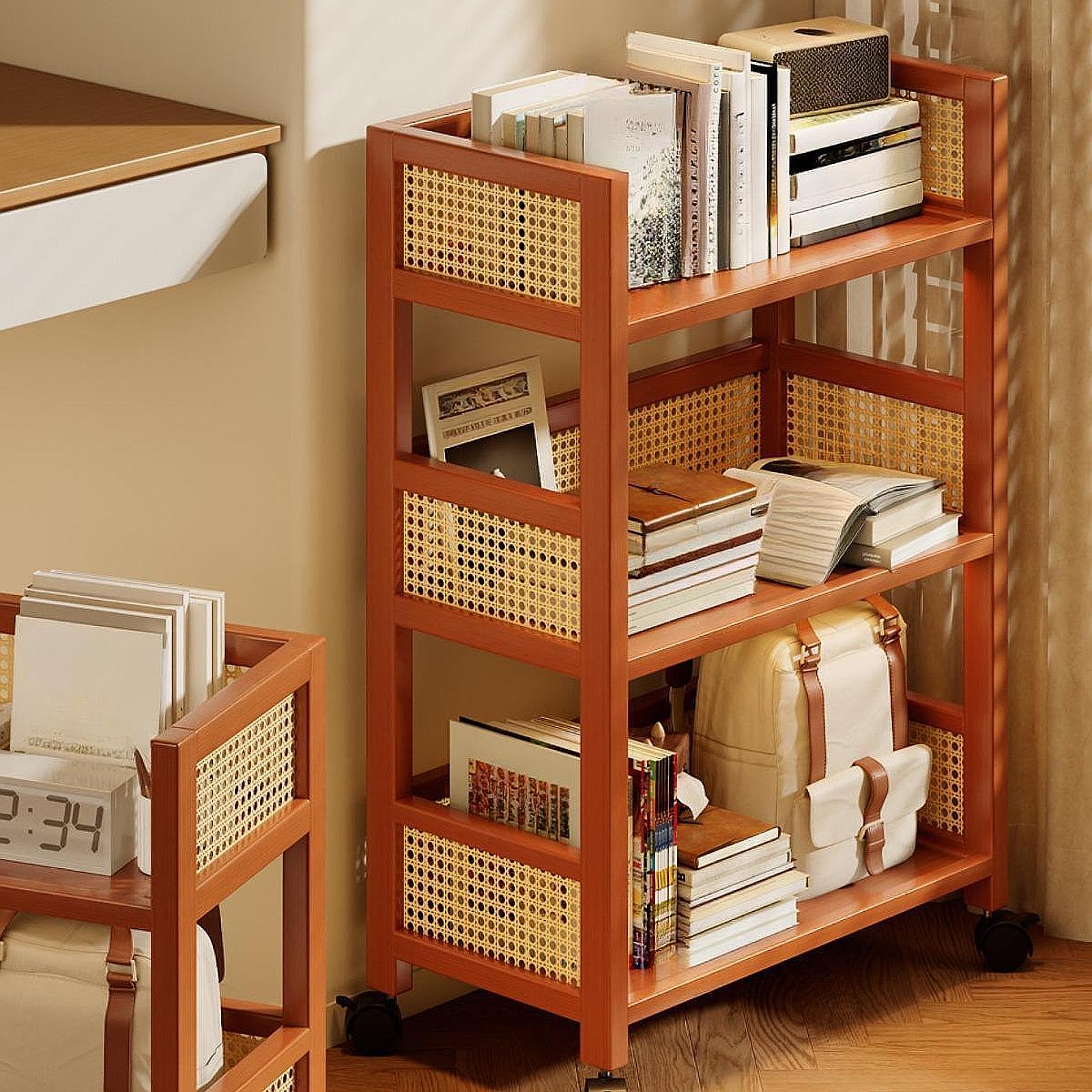3 Tiers Rolling Utility Cart S - Room Divider Bamboo 评论和价格