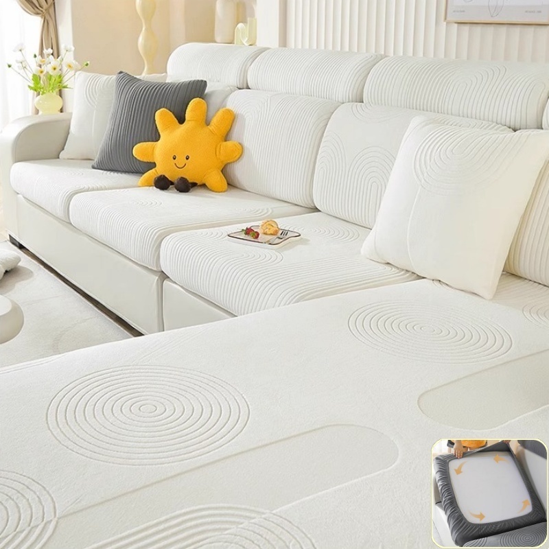 Elastic Jacquard Velvet Sofa C - Office Furniture Plus 评论和价格