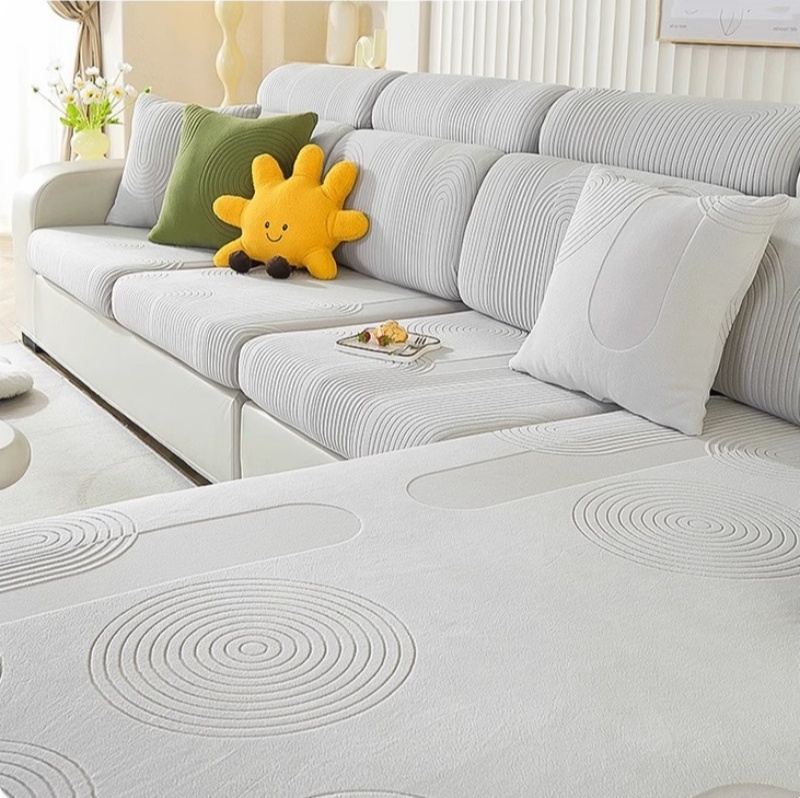 Elastic Jacquard Velvet Sofa C - Office Furniture Plus 评论和价格