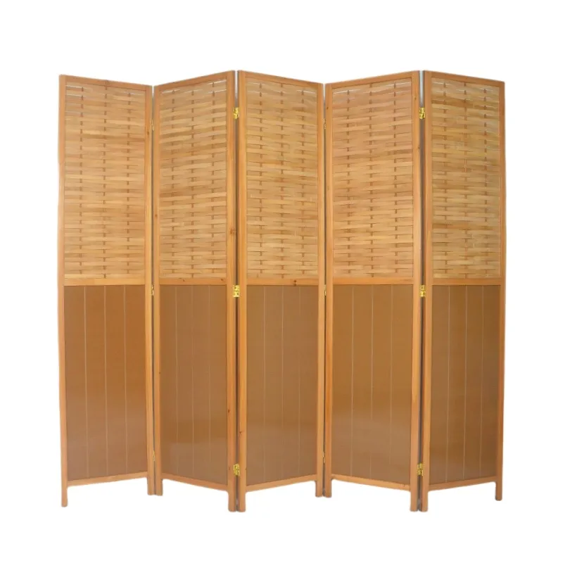 Vintage Bamboo Wood Louver Fol - Room Divider Bamboo 评论和价格