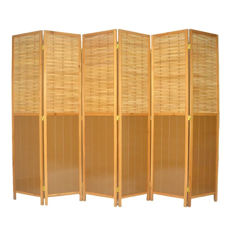 Vintage Bamboo Wood Louver Fol - Room Divider Bamboo 评论和价格