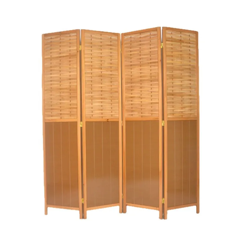 Vintage Bamboo Wood Louver Fol - Room Divider Bamboo 评论和价格