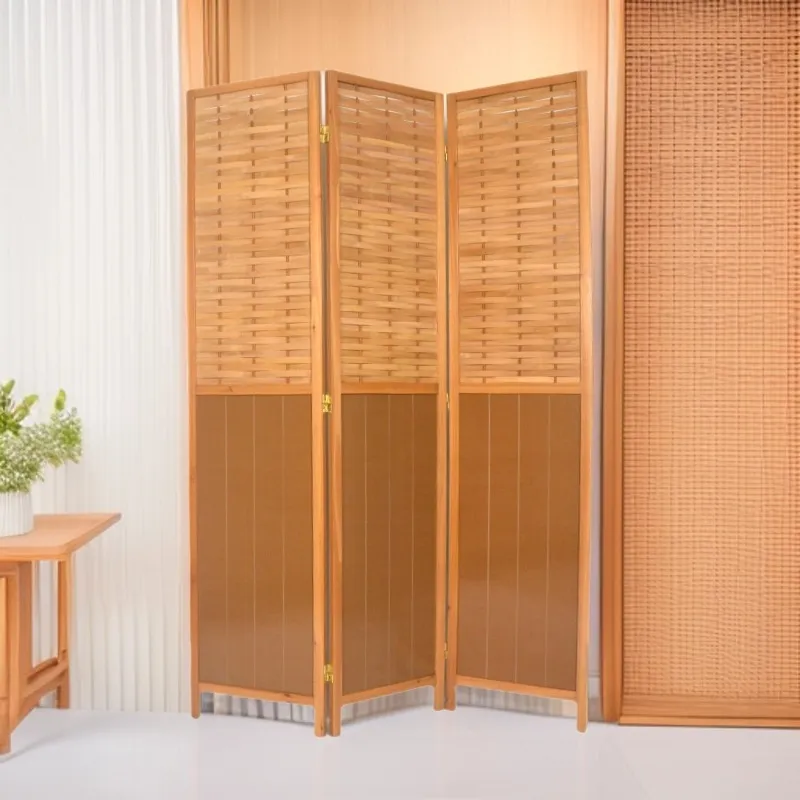Vintage Bamboo Wood Louver Fol - Room Divider Bamboo 评论和价格