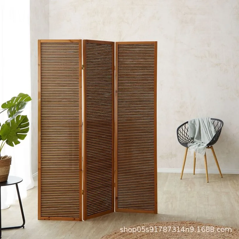 Natural Bamboo Folding Screen  - Room Divider Bamboo 评论和价格