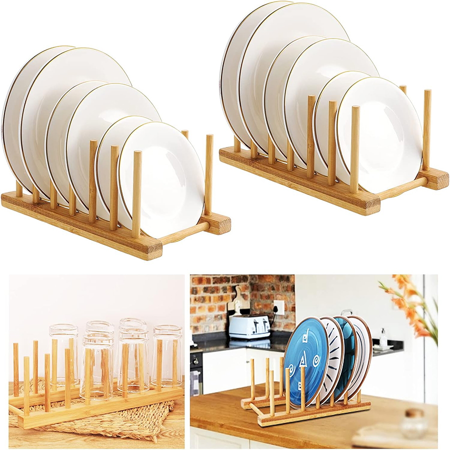 1pcs/2pcs Bamboo Dish Rack, Pl - Room Divider Bamboo 评论和价格